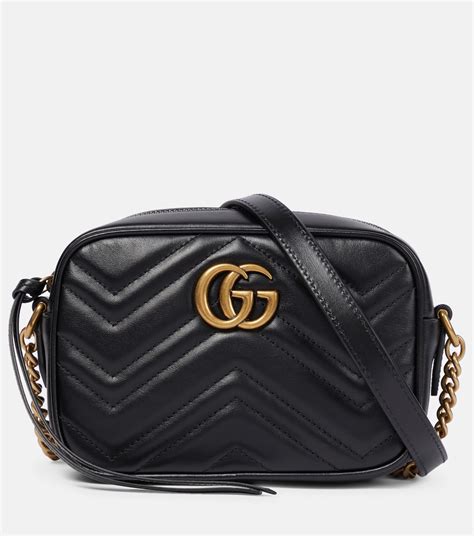 gg marmont mini matelassé leather crossbody bag